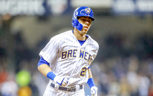 Back From Surgery: Christian Yelich Makes First Spring Training Appearance Back From Surgery: Christian Yelich Makes First Spring Training Appearance