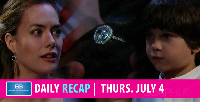 The Bold And The Beautiful Thursday, April 3 Recap: Liam's Collapse And Hope's New Living Situation The Bold And The Beautiful Thursday, April 3 Recap: Liam's Collapse And Hope's New Living Situation